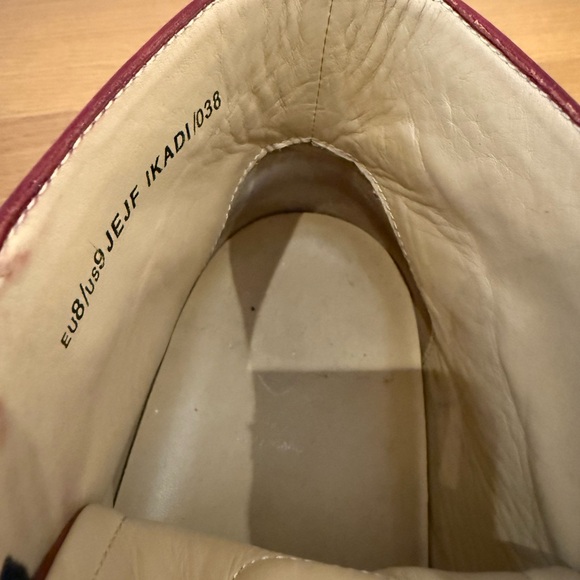 Mens Bally Red and Black Ikadi High-Top Sneakers - Picture 8 of 10